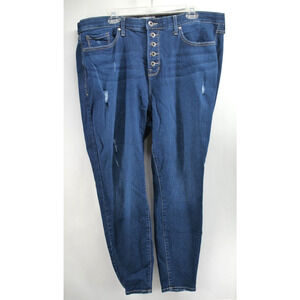 skinny jeans pants sky high Torrid feel the fit  Premium‎ Stretch Size 22R